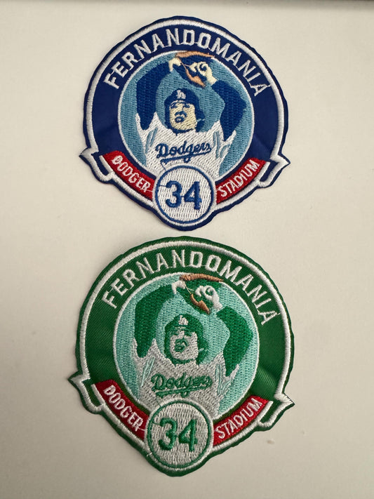 Fernandomania Los Angeles Dodgers Fernando Valenzuela Iron on patch