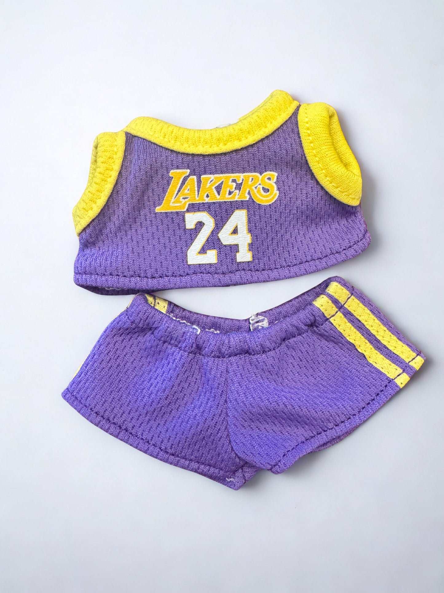 Custom Labubu Outfit, Lakers #24  Purple and Gold Jersey & Shorts Set,