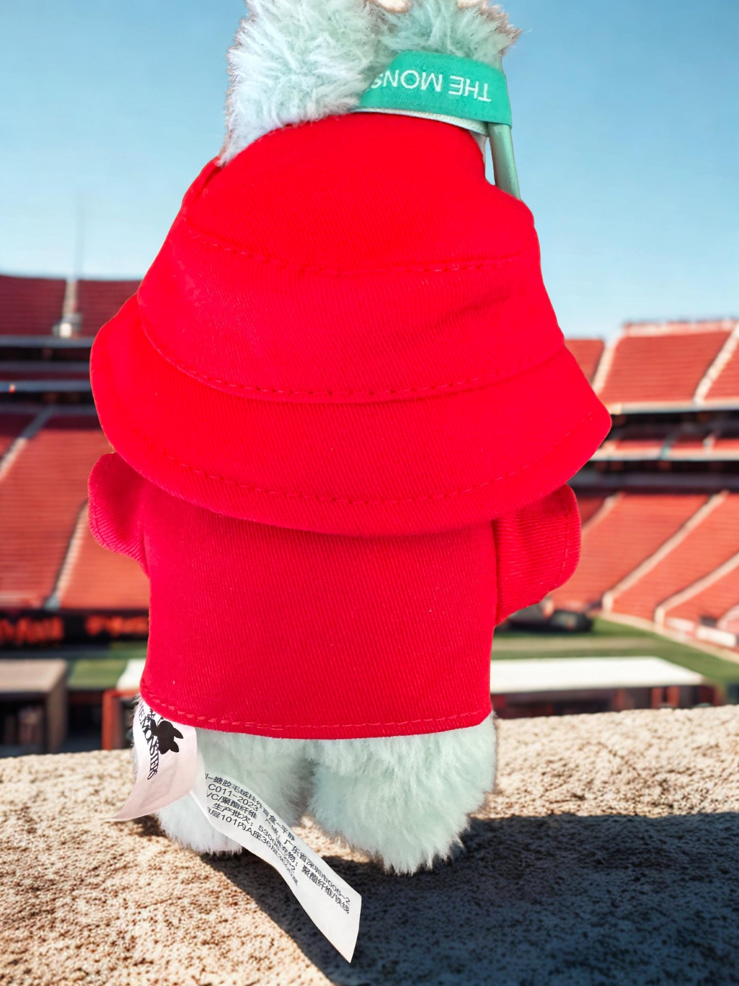 Labubu 49ers Outfit  Red Shirt & Bucket Hat Set for Labubu Doll