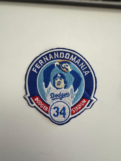 Fernandomania Los Angeles Dodgers Fernando Valenzuela Iron on patch