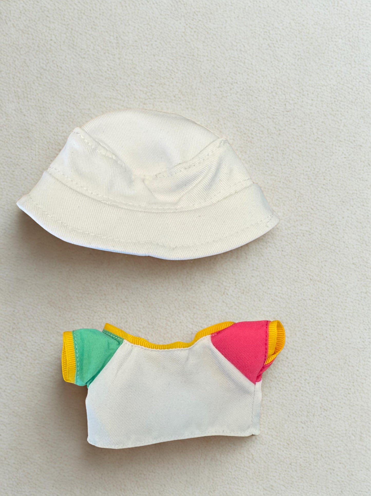 Labubu Doll Outfit: San Diego Baseball Jersey & Bucket Hat