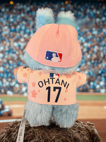 Custom Dodgers Labubu Pink Jersey and embroidered fitted cap  - Shohei Ohtani #17